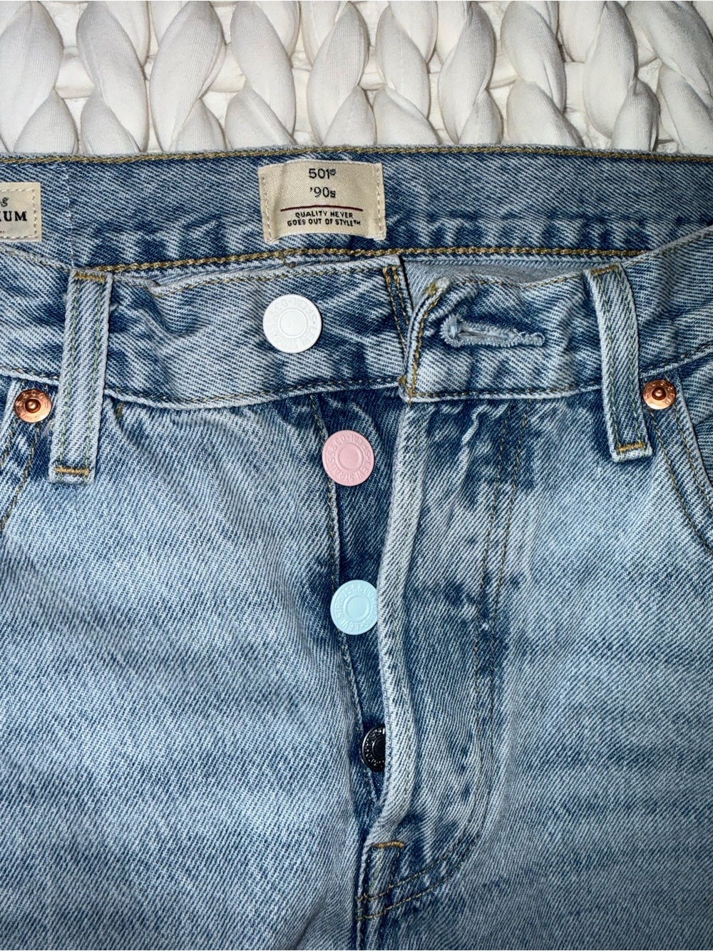 Levi’s 145th edition Light Blue High-Rise Button-Fly Women’s Jeans